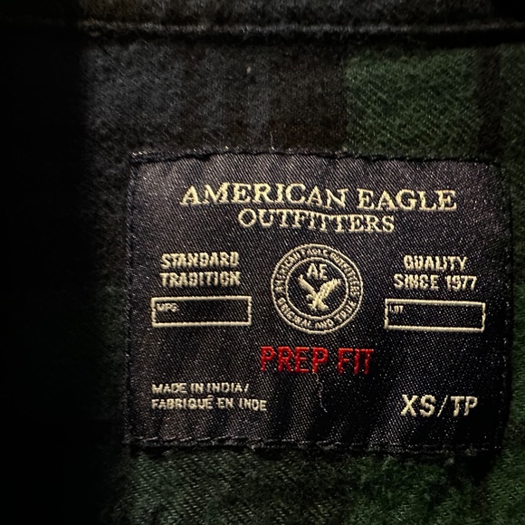 American Eagles Prep Fit Size XS Flannel - Picture 5 of 5